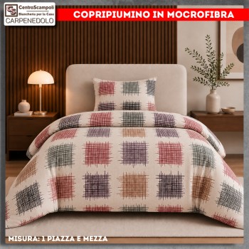 Set Copripiumino Una Piazza e Mezza in Microfibra | Oslo VAR 3202