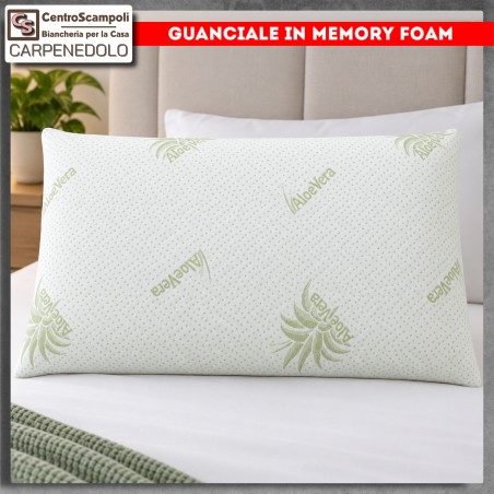 Guanciale cuscino Memory foam Aloe Vera