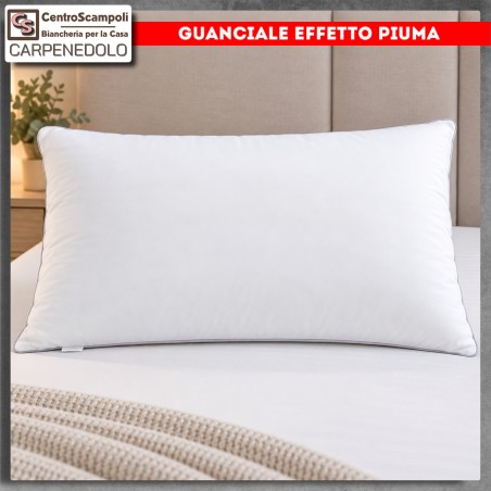 Cuscino Letto Effetto Piuma | Guanciale Anallergico e Antiacaro