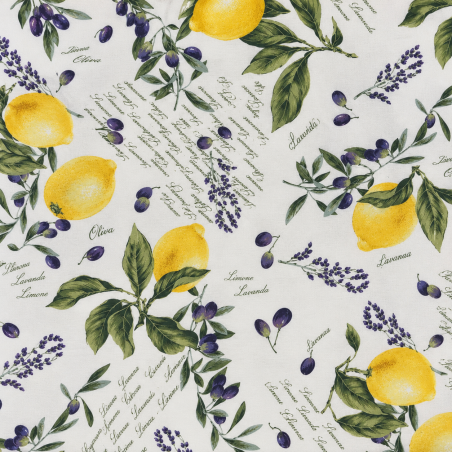 Tovaglia in Cotone 140x240 Limoni | Happy Home | Var. 26205