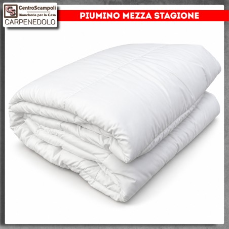 Piumino mezza stagione microfibra anallergico antiacaro una piazza