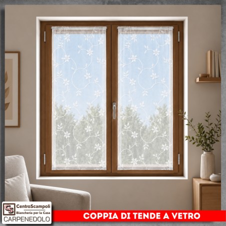 Coppia Tende a Vetro per Finestra 60x150 | Var. 125010