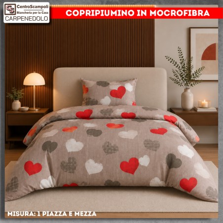 Set Copripiumino Una Piazza e Mezza in Microfibra | Oslo VAR 3206