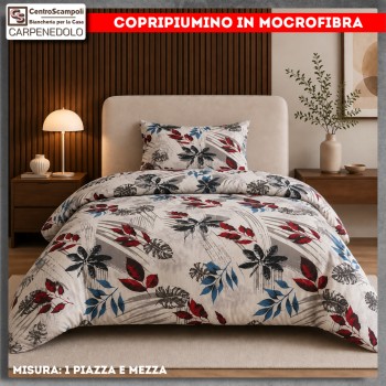 Set Copripiumino Una Piazza e Mezza in Microfibra | Oslo VAR 3207