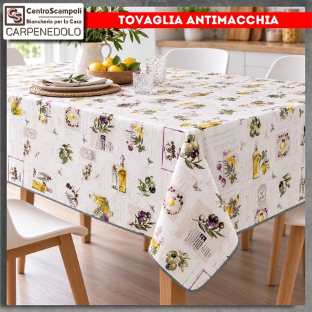 Tovaglia Antimacchia Camilla | Dis. Olive