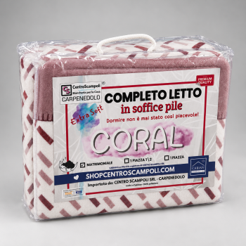 Completo Lenzuola Matrimoniali in Pile Flannel Termico Extra Caldo | Set Letto Invernale Super Morbido 4 Pezzi VAR. F102