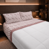 Completo Lenzuola Matrimoniali in Pile Flannel Termico Extra Caldo | Set Letto Invernale Super Morbido 4 Pezzi VAR. F102