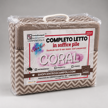 Completo Lenzuola Matrimoniali in Pile Flannel Termico Extra Caldo | Set Letto Invernale Super Morbido 4 Pezzi VAR. F103