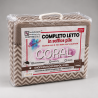 Completo Lenzuola Matrimoniali in Pile Flannel Termico Extra Caldo | Set Letto Invernale Super Morbido 4 Pezzi VAR. F103