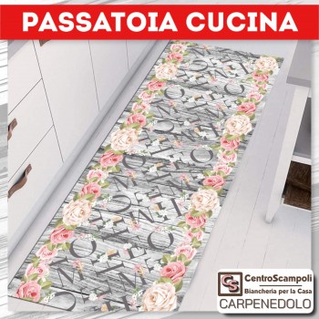 Tappeto cucina passatoia 50x180 Home and flowers