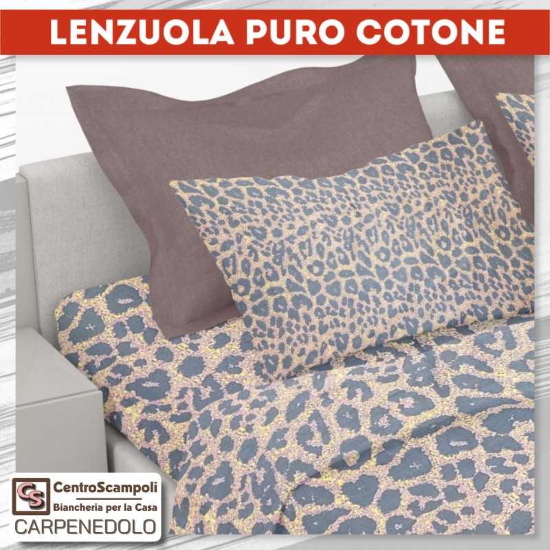 Lenzuola matrimoniali in cotone Leopard-Lenzuola matrimoniali-Centro Scampoli SRL