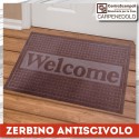 Zerbino antiscivolo welcome marrone