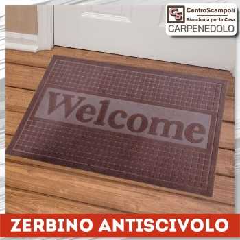 Zerbino antiscivolo welcome marrone PRODOTTO DISPONIBILE SOLO IN NEGOZIO - Centro Scampoli Carpenedolo