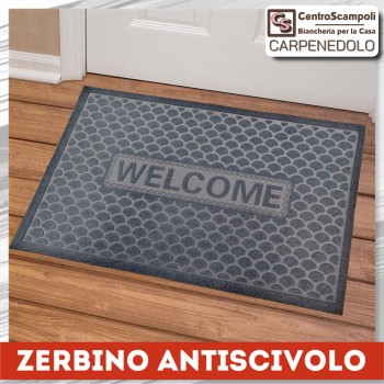 Zerbino antiscivolo welcome grigio Centro Scampoli Carpenedolo