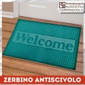 Zerbino antiscivolo welcome verde PRODOTTO DISPONIBILE SOLO IN NEGOZIO - Centro Scampoli Carpenedolo