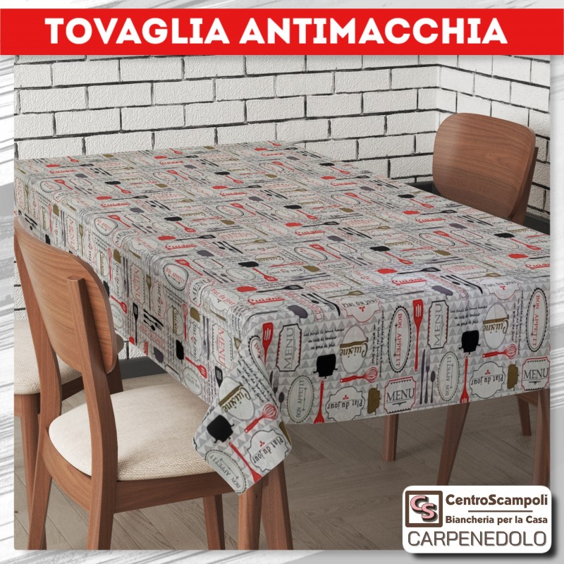 Tovaglia Antimacchia 140X240 Bon apetit-Tovaglie-Centro Scampoli SRL