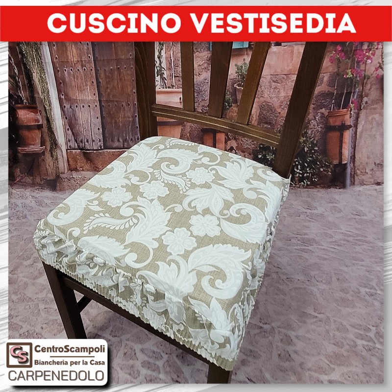 Cuscini per sedia vestisedia Serena bella-Coprisedia-Centro Scampoli SRL