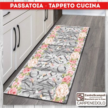 Tappeto cucina passatoia 50x180 Home sweet Home