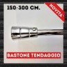Bastone per tende Batoon Acciaio Bastone in ferro estensibile da 150 cm. fino a 300 cm. - Centro Scampoli Carpenedolo