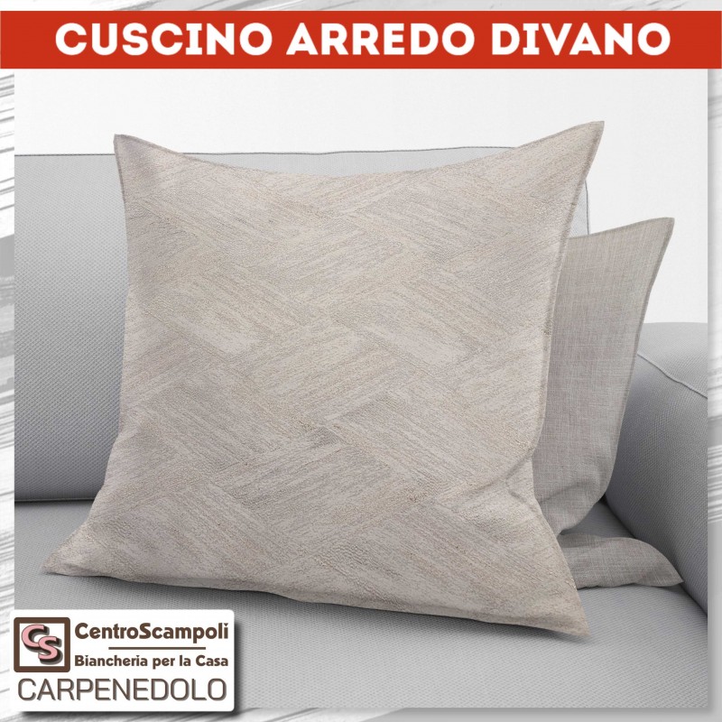 Cuscino arredo divano 50x50 White style - Centro Scampoli Carpenedolo