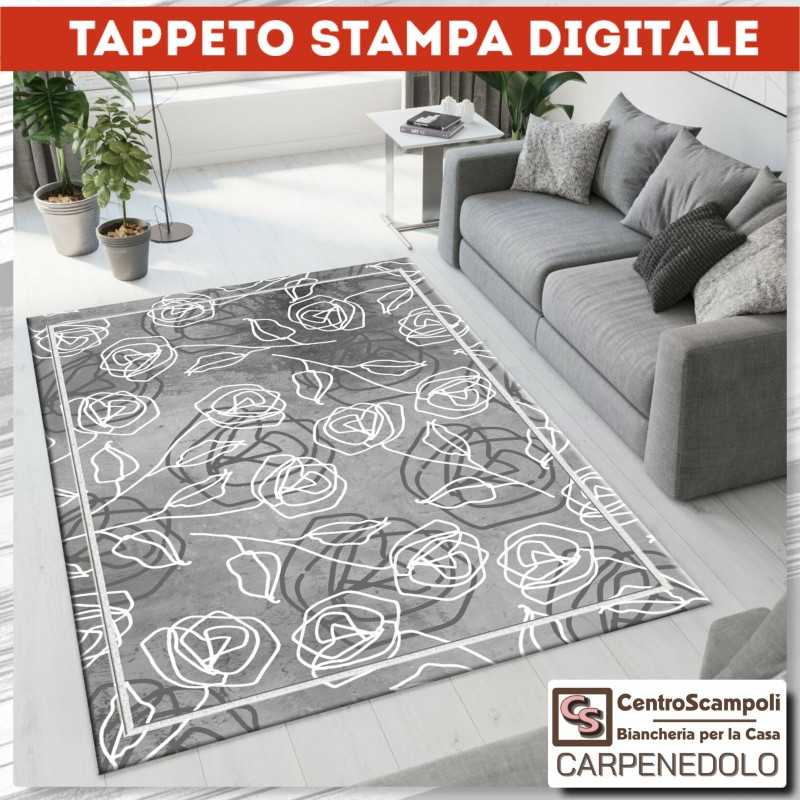 Tappeto moderno 170x240 Tappeto salotto Nizza grigio-Tappeti-Centro Scampoli SRL