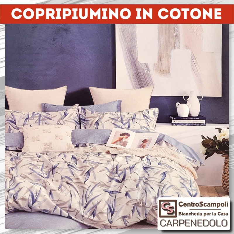 Copripiumino matrimoniale puro cotone Brisbane-Set Copripiumino-Centro Scampoli SRL