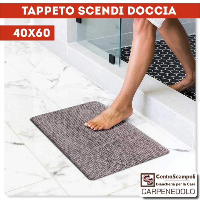 Tappeto bagno piccolo 40x60 grigio chiaro-Tappeti bagno-Centro Scampoli SRL