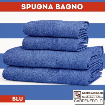 Asciugamani salvietta spugna viso 50x100 blu