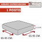 Copriseduta e Coprischienale Divano Elasticizzati | Copricuscini Universali | Simona grigio