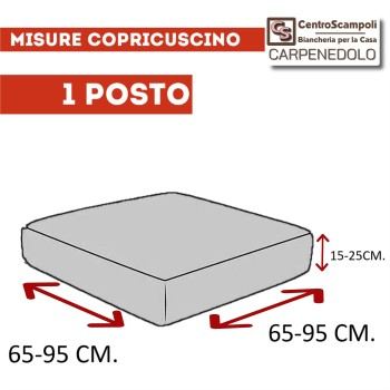 Copriseduta e Coprischienale Divano Elasticizzati | Copricuscini Universali | My town grigio