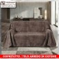 Copritutto Telo arredo | Jacky | 240x280 | marrone Copritutto Telo arredo | Jacky | 240x280 | marrone