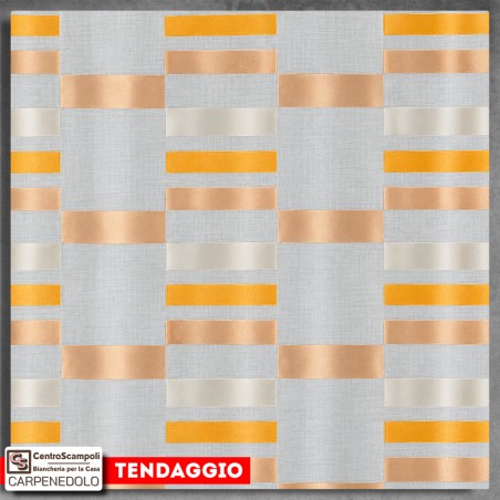 Tenda Moderna con Occhielli per Soggiorno e Camera | Tenda Filtrante Confezionata | Var. 26103