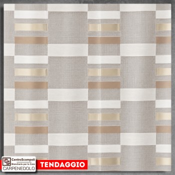 Tenda Moderna con Occhielli per Soggiorno e Camera | Tenda Filtrante Confezionata | Var. 26105