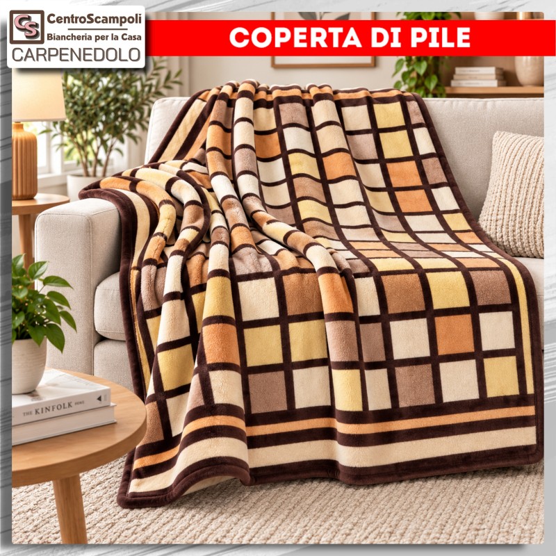 Plaid Coperta in Pile per Divano e Letto – Caldo e Morbido | Sixty