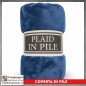 Plaid Coperta in Pile Singolo Una Piazza per Letto e Divano Tinta Unita Blu Plaid Coperta in Pile Singolo Una Piazza per Letto e Divano Tinta Unita Blu