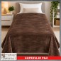 Plaid Coperta in Pile Singolo Una Piazza per Letto e Divano Tinta Unita Marrone Plaid Coperta in Pile Singolo Una Piazza per Letto e Divano Tinta Unita Marrone