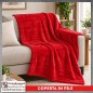 Plaid Coperta in Pile Singolo Una Piazza per Letto e Divano Tinta Unita Rosso Plaid Coperta in Pile Singolo Una Piazza per Letto e Divano Tinta Unita Rosso
