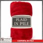 Plaid Coperta in Pile Singolo Una Piazza per Letto e Divano Tinta Unita Rosso Plaid Coperta in Pile Singolo Una Piazza per Letto e Divano Tinta Unita Rosso