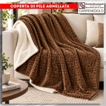 COPERTA IN PILE PLAID IN PILE MATRIMONIALE G CAMMELLO