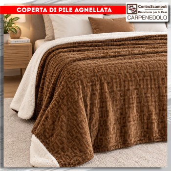 COPERTA IN PILE PLAID IN PILE MATRIMONIALE G CAMMELLO