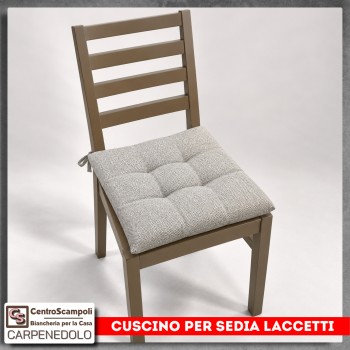 Cuscino per Sedia in Cotone con Laccetti | Var. 206091