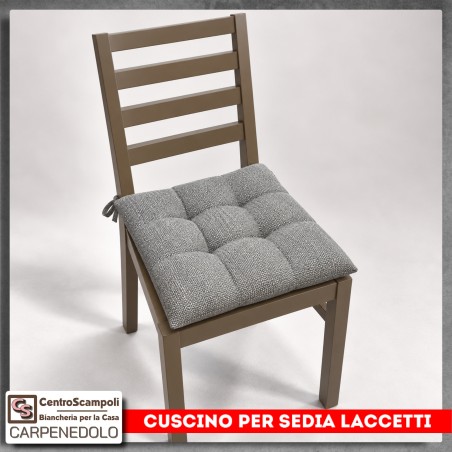 Cuscino per Sedia in Cotone con Laccetti | Var. 206093