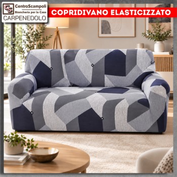 Copridivano Jolly bielastico Simona grigio