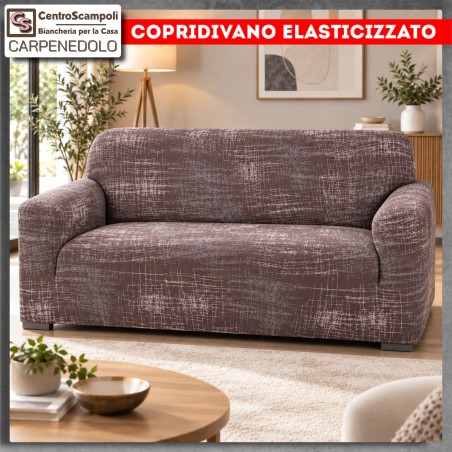 Copridivano Jolly bielastico My town grigio
