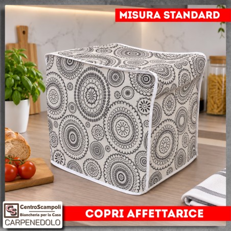 Copertura per Affettatrice Cucina | Copriaffettatrice Lavabile in Tessuto | Misura Standard | VAR. 206124