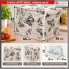 Copertura per Affettatrice Cucina | Copriaffettatrice Lavabile in Tessuto | Misura MAXI | VAR. 206321