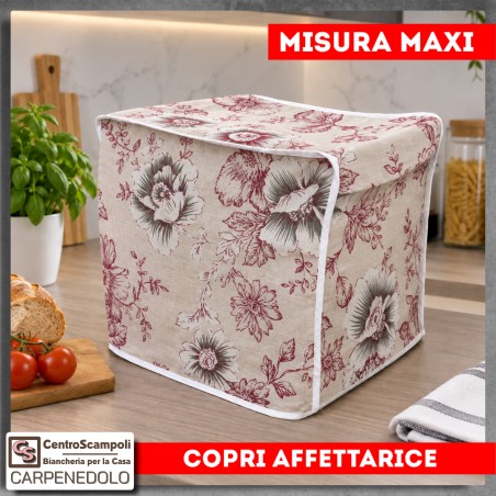 Copertura per Affettatrice Cucina | Copriaffettatrice Lavabile in Tessuto | Misura MAXI | VAR. 206323