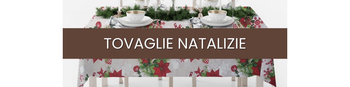 Tovaglie natalizie, tovaglie natale, tovaglia antimacchia natale, tovaglia rossa